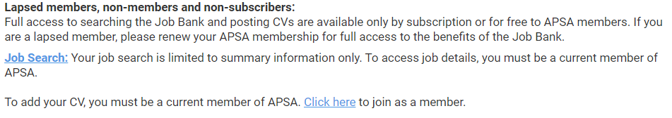 Non-member eJobs access